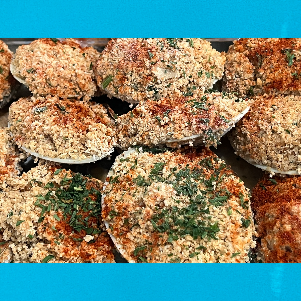 Baked Clams from Our Freezer - One Dozen – Blue Water Fish