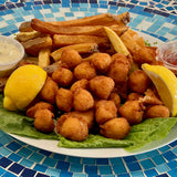 Fried Bay Scallop Boat