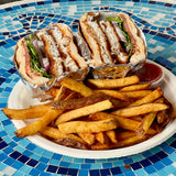 Fried Cod Po Boy Sandwich with Canadian Cod with Handcrafted Fries